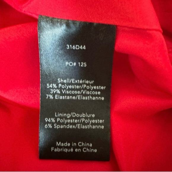 Elizabeth and James Emmy Cutout Back Double Zipper Sheath Dress Red Size 4 - Picture 12 of 14